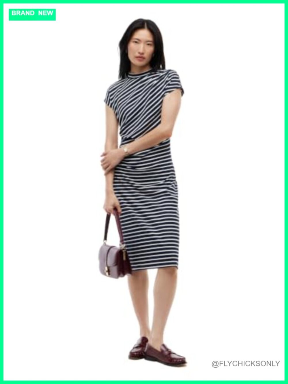 100% Cotton Sleeveless Shirt Dress Ruched Business Casual